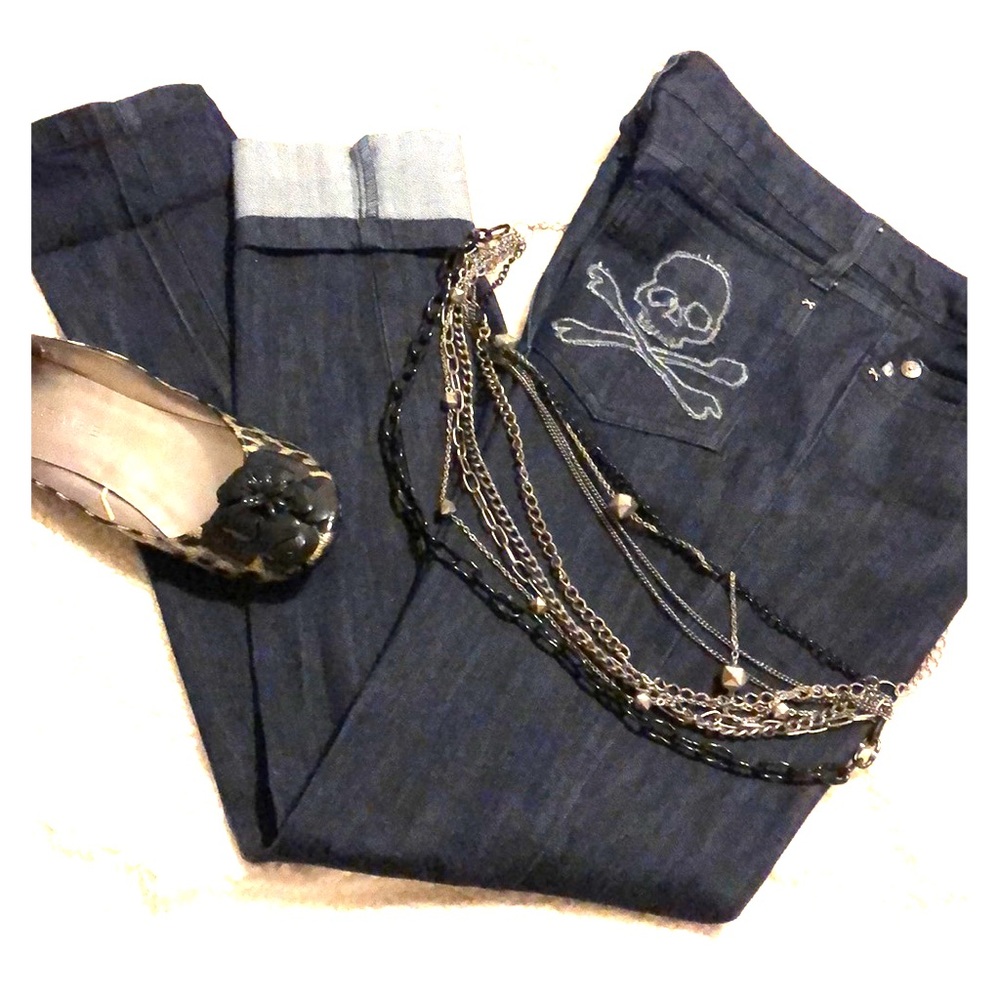 ☠️Royal Bones dark jeans☠️